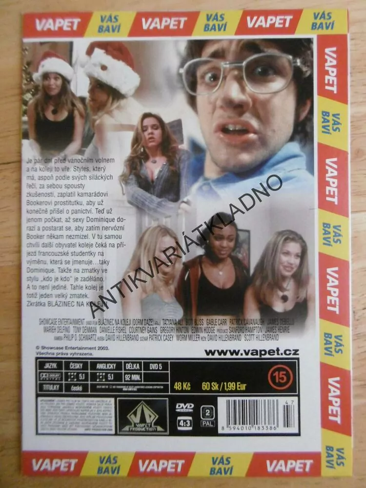 BLÁZINEC NA KOLEJI, DVD FILM