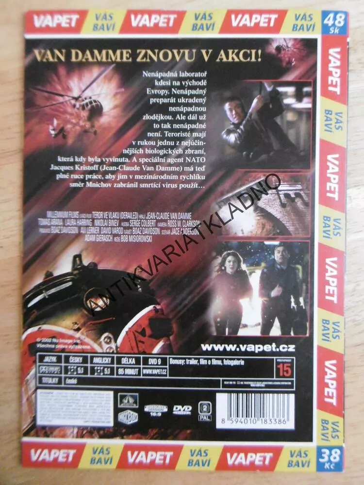 TEROR VE VLAKU, DVD FILM