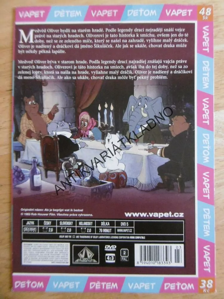 MEDVĚD OLIVER A DRÁČEK ŠIKULÁČEK, DVD FILM