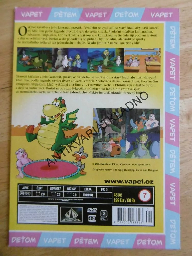 OŠKLIVÉ KÁČÁTKO, ELFOVÉ A DRACI, DVD FILM