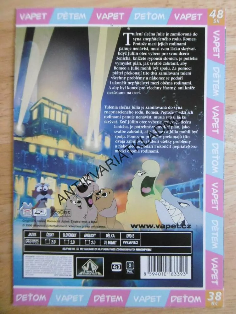ROMEO A JULIE, DVD FILM