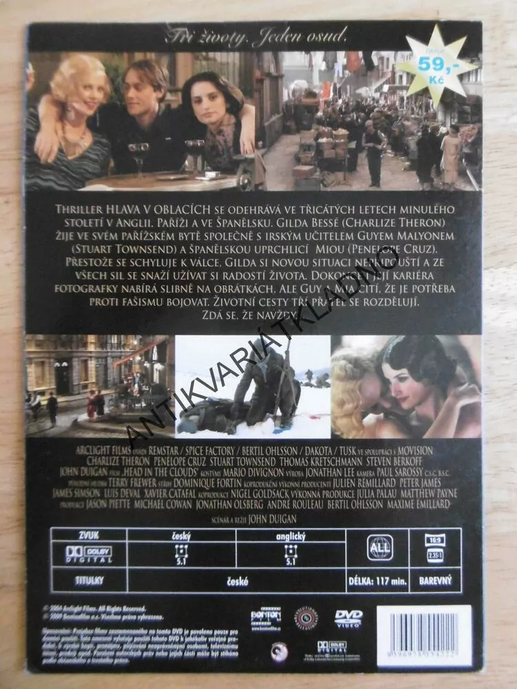HLAVA V OBLACÍCH, DVD FILM 