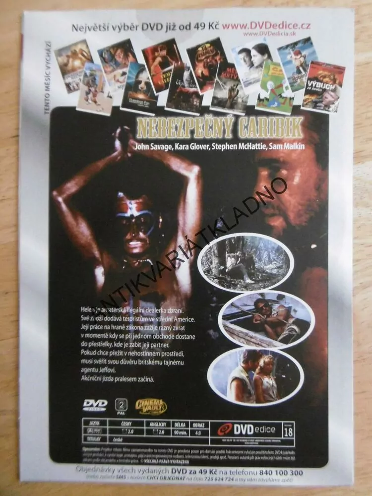 NEBEZPEČNÝ CARIBIK, DVD FILM