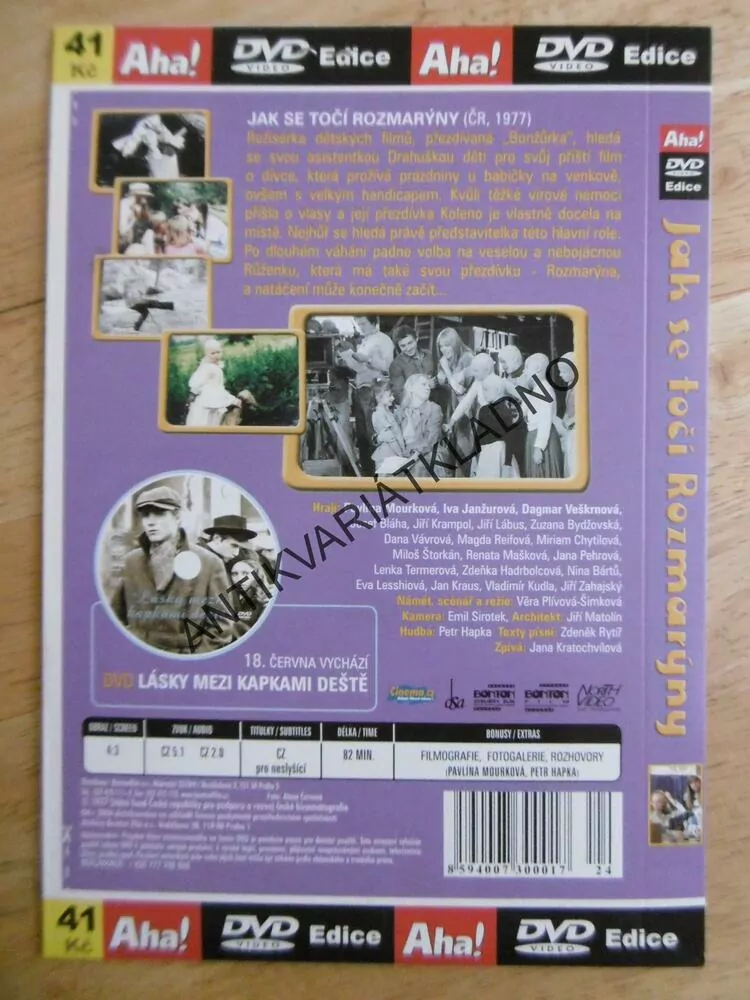 JAK SE TOČÍ ROZMARÝNY, DVD FILM 