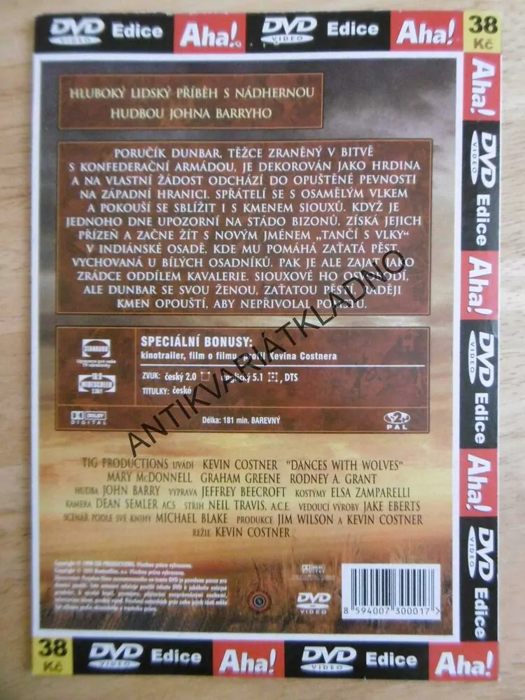 TANEC S VLKY, DVD FILM 