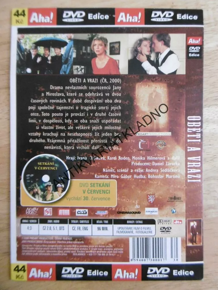 OBĚTI A VRAZI, DVD FILM
