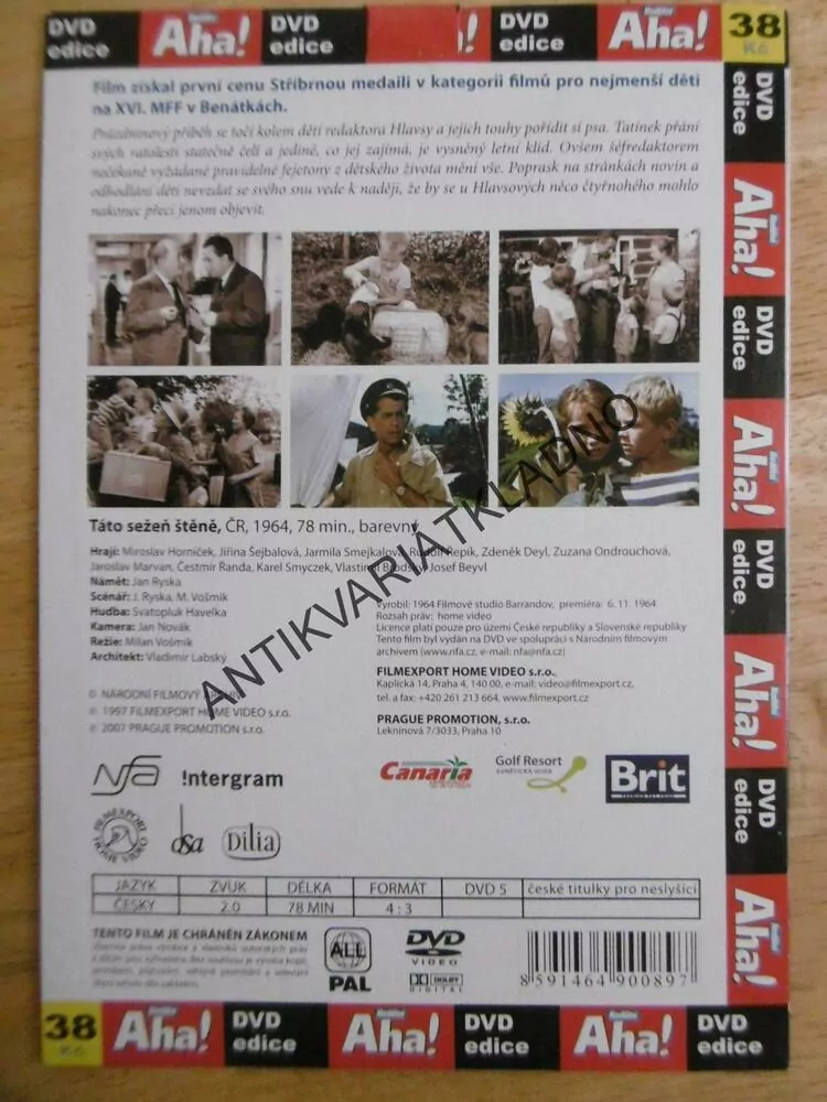 TÁTO SEŽEŇ ŠTĚNĚ, DVD FILM