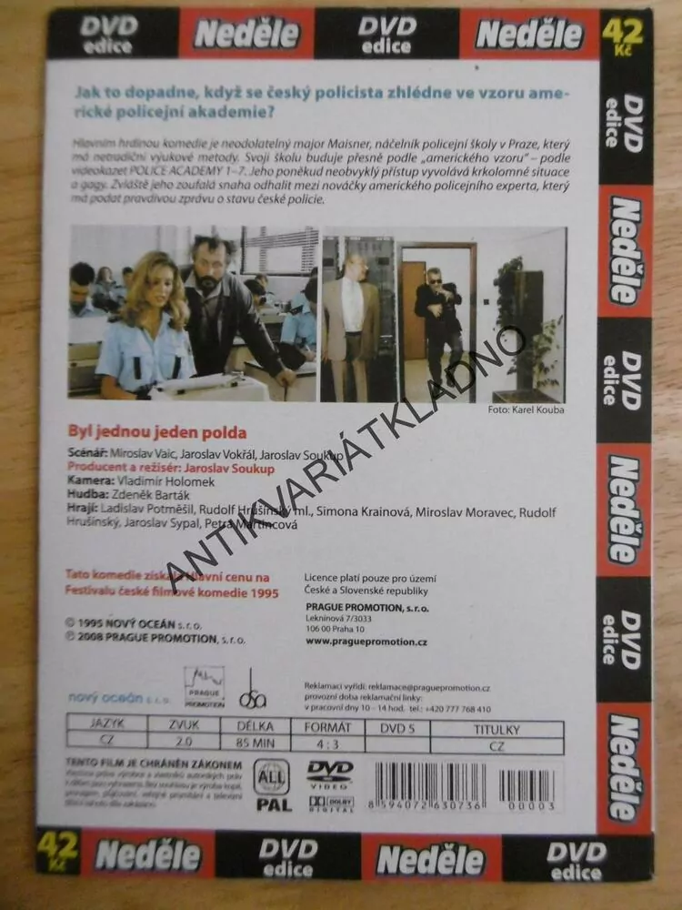 BYL JEDNOU JEDEN POLDA, DVD FILM 