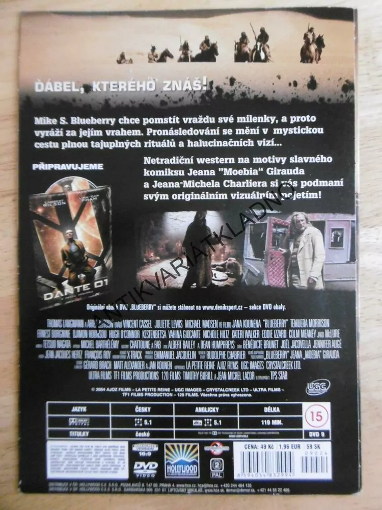 BLUEBERRY, DVD FILM 