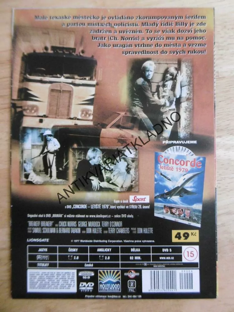 BOURÁK, CHUCK NORRIS, DVD FILM 