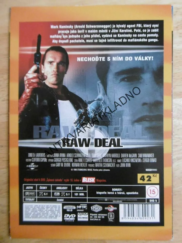 ŠPINAVÁ DOHODA, DVD FILM 