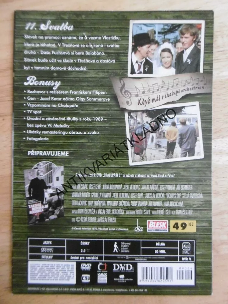 CHALUPÁŘI, 6., DVD FILM SERIÁL