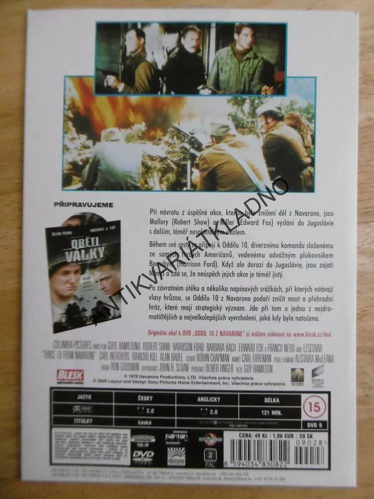 ODDÍL 10 Z NAVARONE, DVD FILM