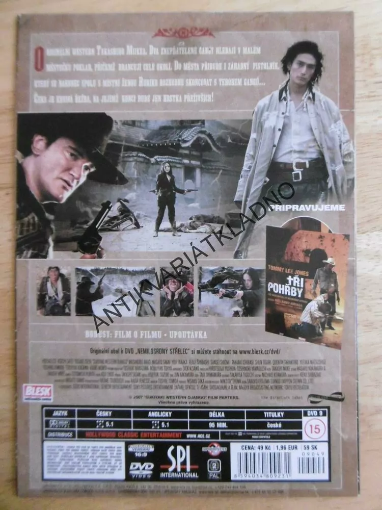 NEMILOSRDNÝ STŘELEC, DVD FILM
