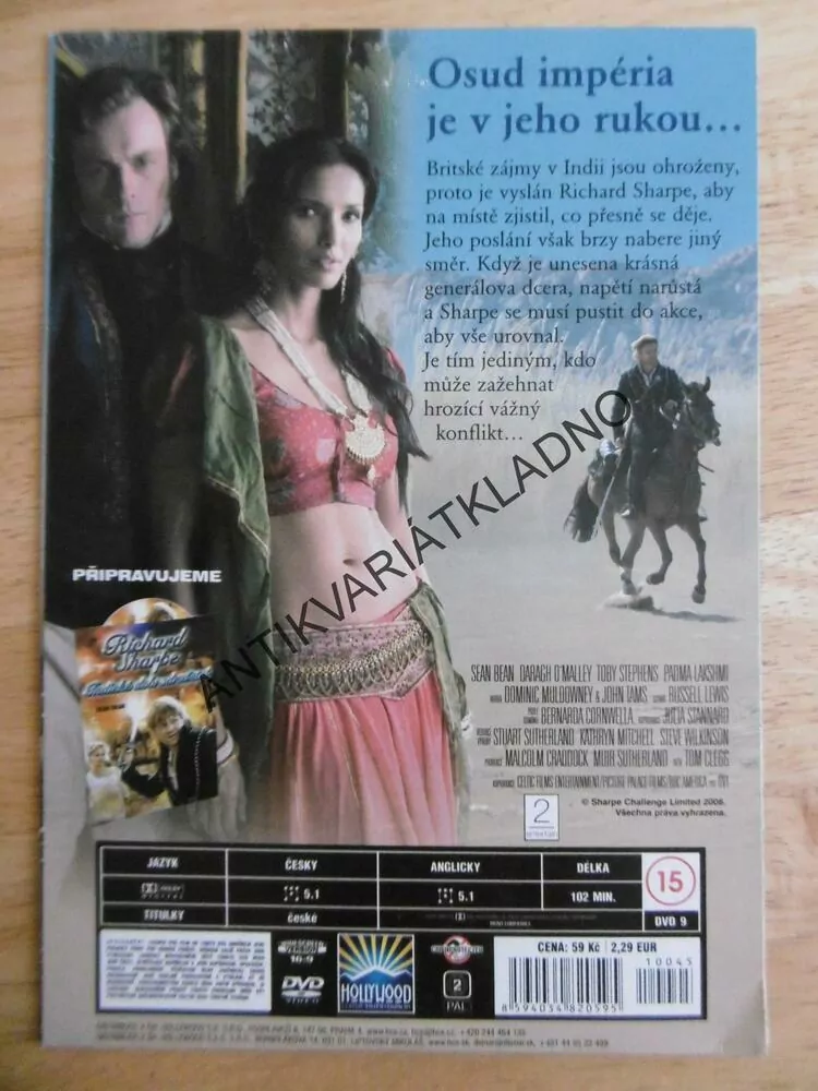 RICHARD SHARPE, NEBEZPEČNÉ POSLÁNÍ, DVD FILM