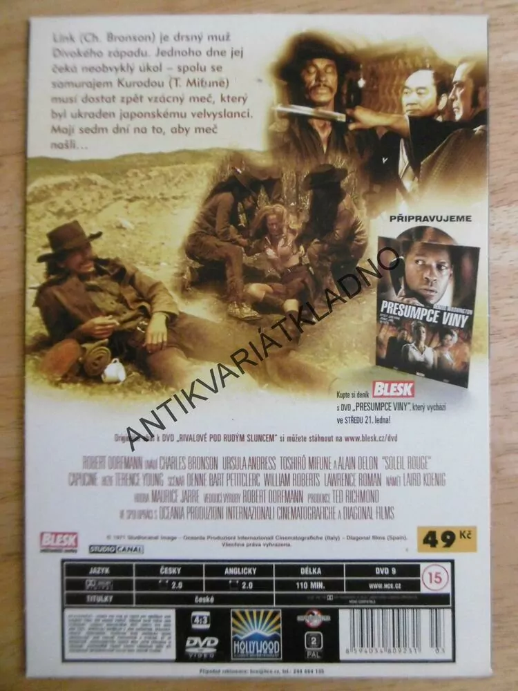 RIVALOVÉ POD RUDÝM SLUNCEM, DVD FILM
