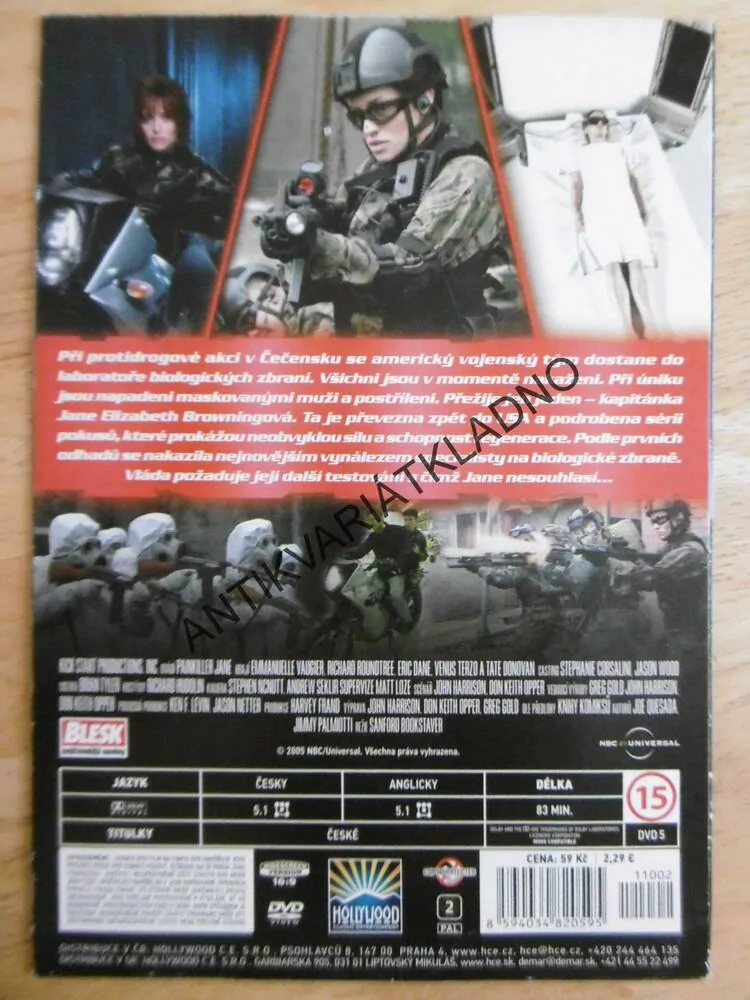 NEPORAZITELNÁ JANE, DVD FILM 