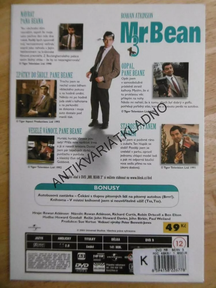 MR.BEAN 3., DVD FILM
