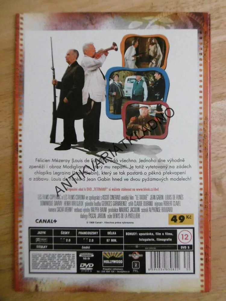 TETOVANÝ, DVD FILM 
