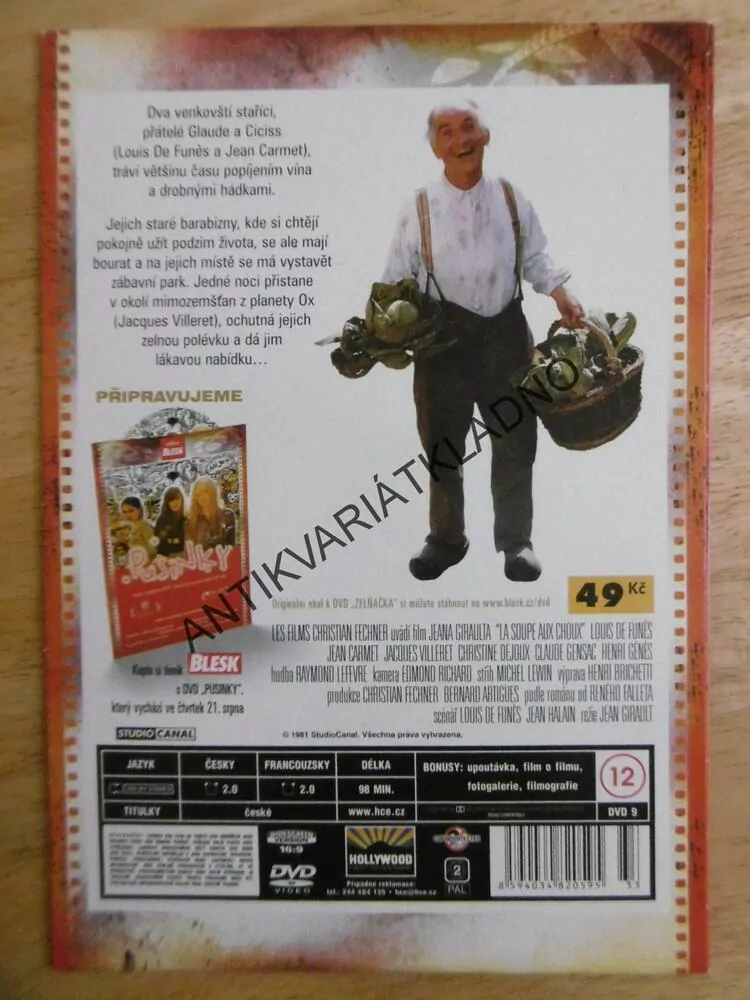 ZELŇAČKA, DVD FILM 