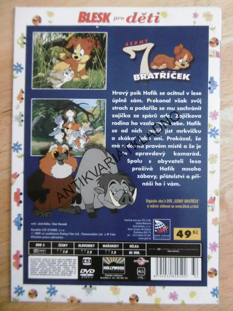 SEDMÝ BRATŘÍČEK, DVD FILM
