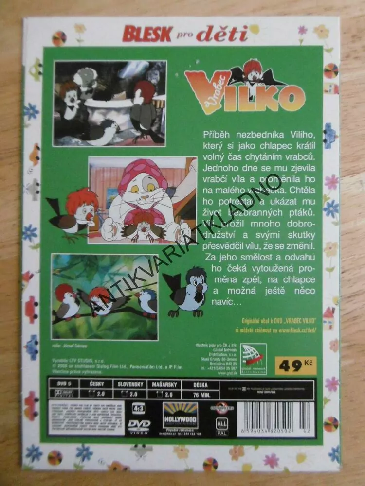 VRABEC VILKO, DVD FILM