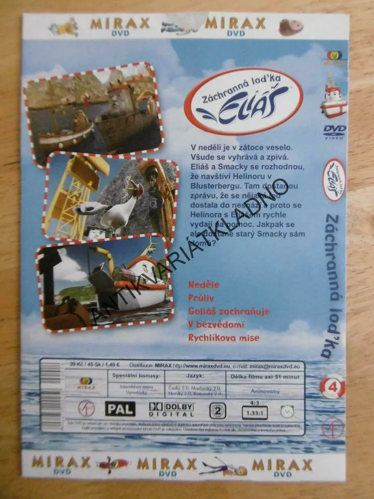 ZÁCHRANNÁ LOĎKA ELIÁŠ 4., DVD FILM