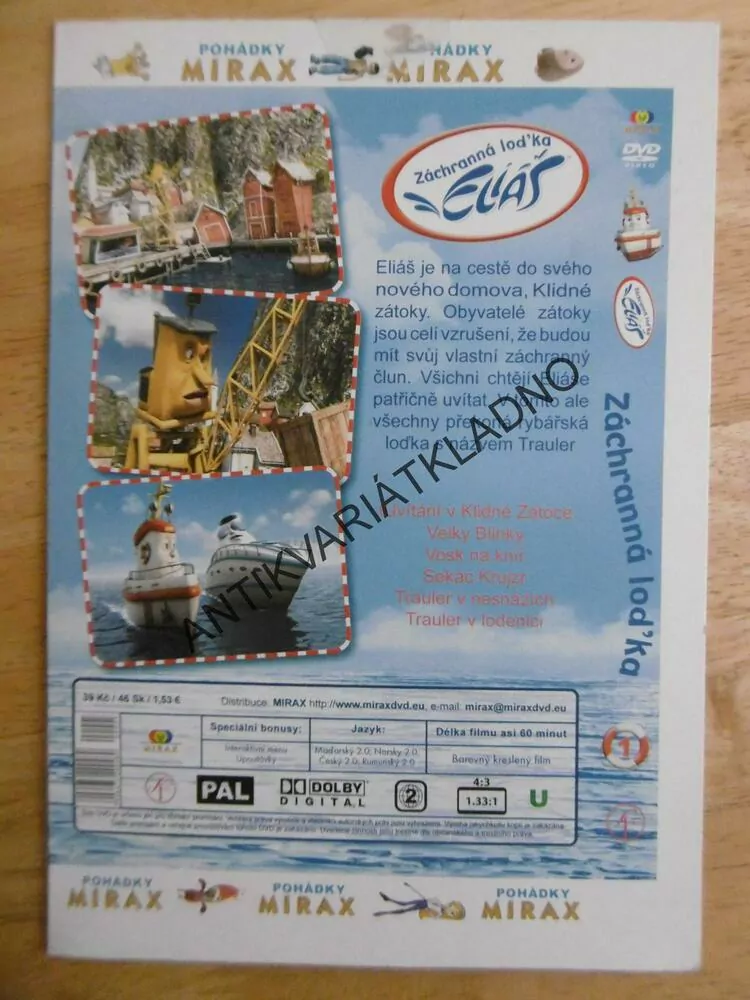 ZÁCHRANNÁ LOĎKA ELIÁŠ 1., DVD FILM