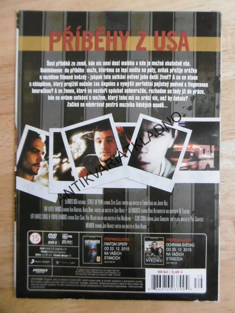 PŘÍBĚHY Z USA, 6 PŘÍBĚHŮ, DVD FILM