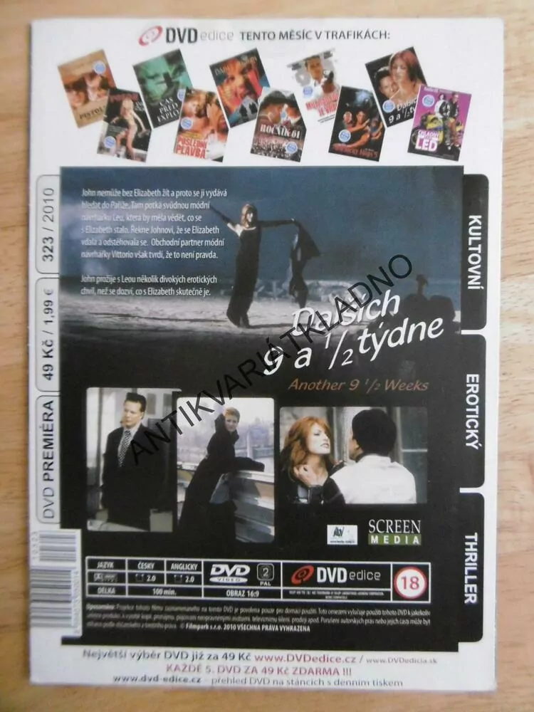 DALŠÍCH 9 1/2 TÝDNE, DVD FILM