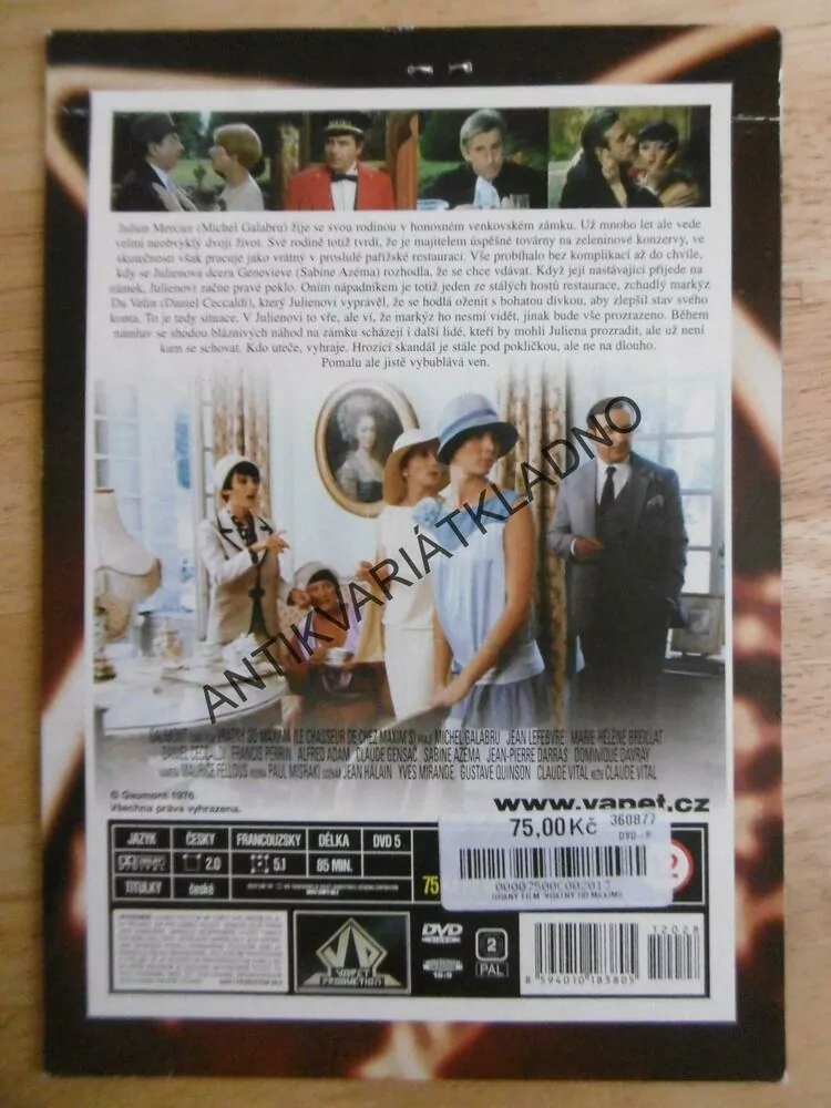 VRÁTNÝ OD MAXIMA, DVD FILM