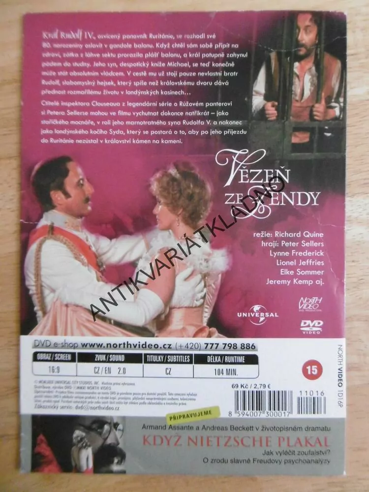 VĚZEŇ ZE ZENDY, DVD FILM