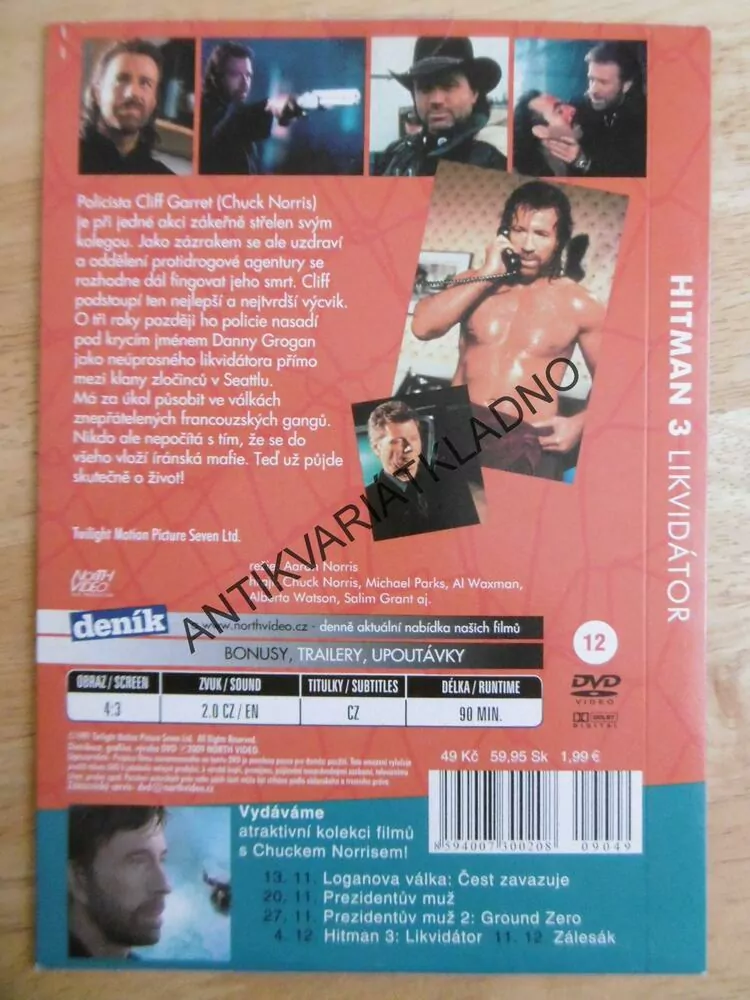 HITMAN 3, LIKVIDÁTOR, DVD FILM 