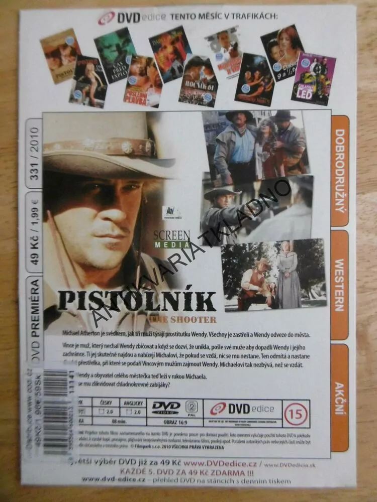 PISTOLNÍK, DVD FILM 