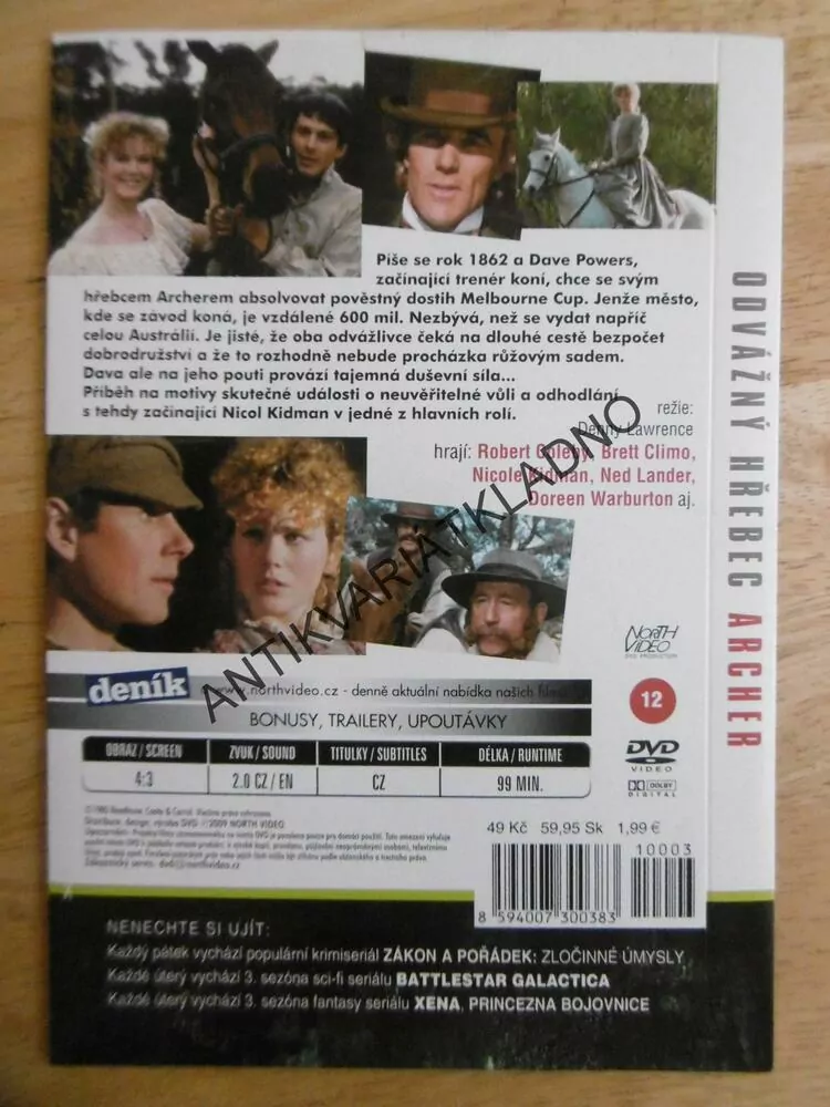ODVÁŽNÝ HŘEBEC ARCHER, DVD FILM 