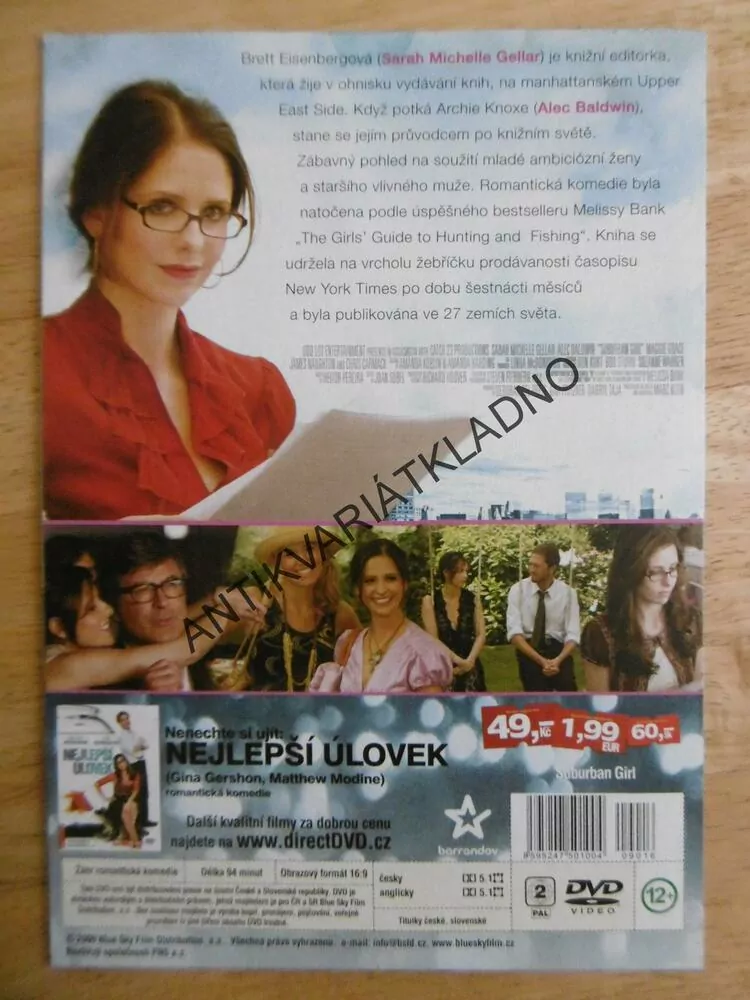 HOLKA Z PŘEDMĚSTÍ, DVD FILM 