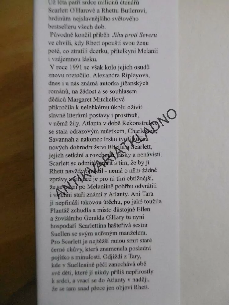 SCARLETT 1-2, ALEXANDRA RIPLEYOVÁ, **an