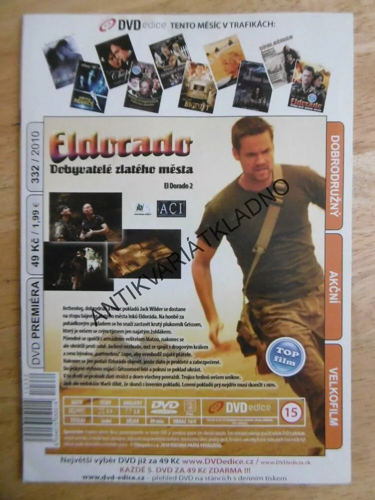 ELDORADO, DOBYVATELÉ ZLATÉHO MĚSTA, DVD FILM