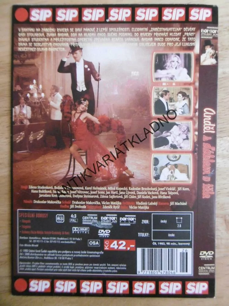 ANDĚL S ĎÁBLEM V TĚLE, DVD FILM 