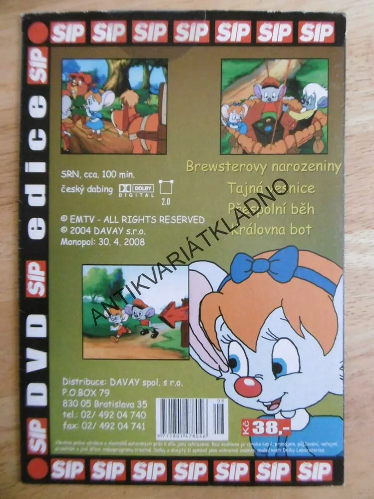 MYŠÁČEK MALÝ OBUVNÍČEK, TAJNÁ VESNICE, DVD FILM