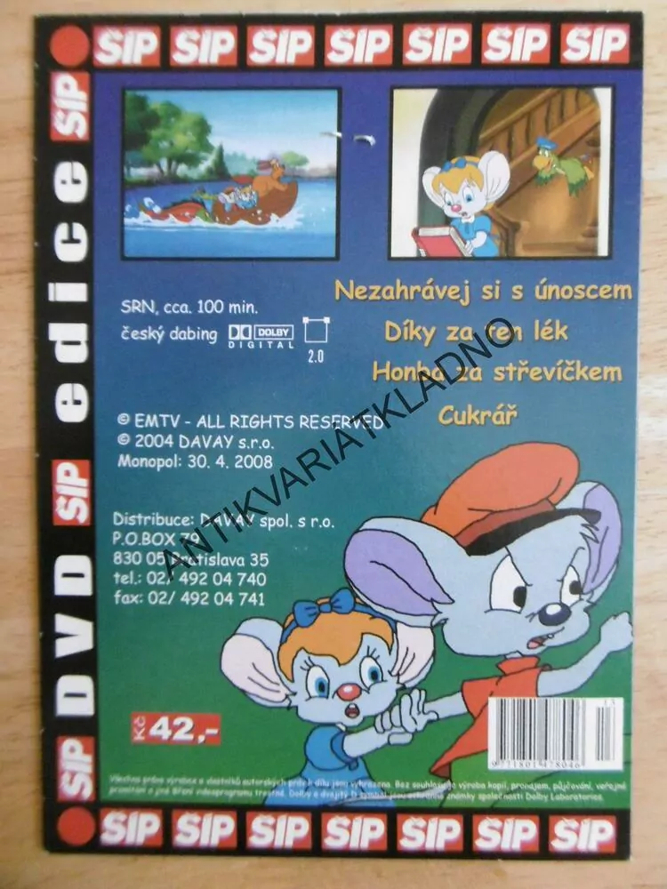 MYŠÁČEK MALÝ OBUVNÍČEK, HONBA ZA STŘEVÍČKEM, DVD FILM