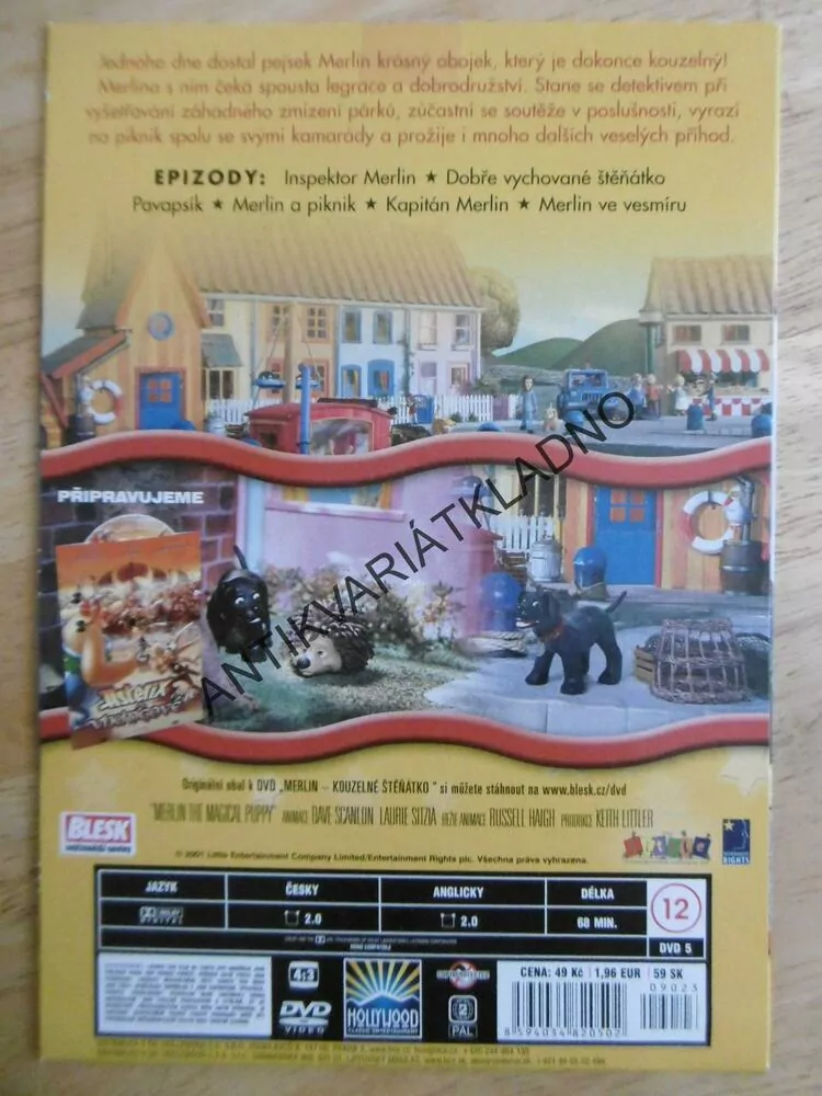 MERLIN KOUZELNÉ ŠTĚŇÁTKO, DVD FILM POHÁDKA