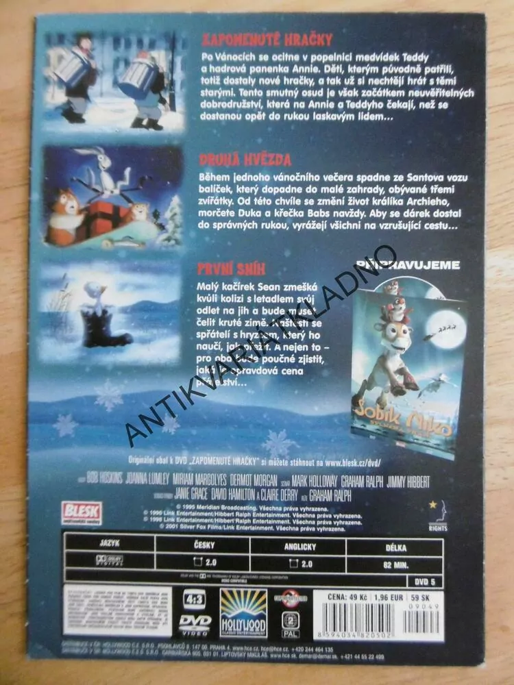 ZAPOMENUTÉ HRAČKY, DVD FILM POHÁDKA
