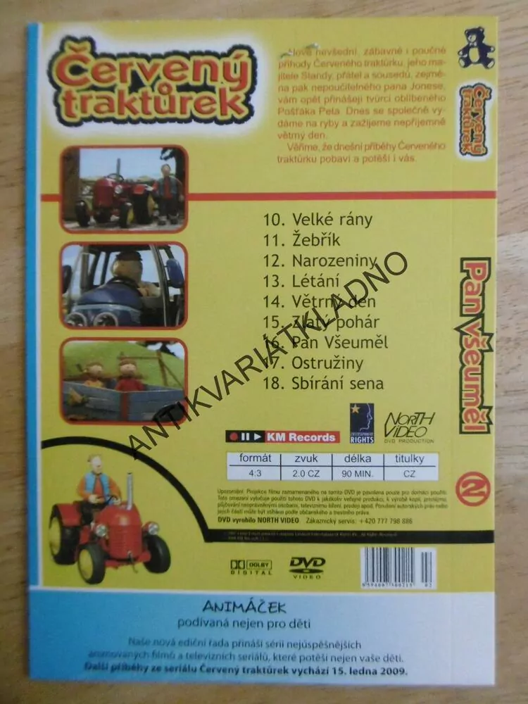 ČERVENÝ TRAKTŮREK 2., PAN VŠEUMĚL, DVD FILM