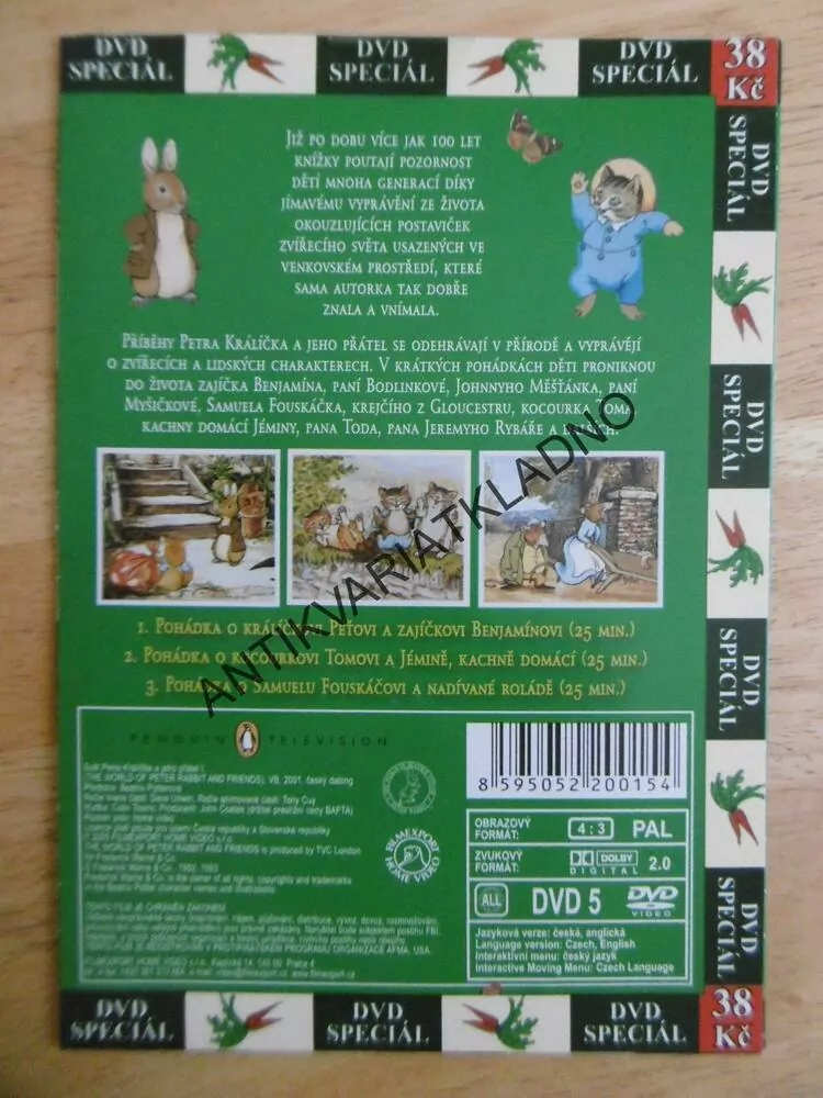 SVĚT PETRA KRÁLÍČKA A JEHO PŘÁTEL, 1. DVD FILM