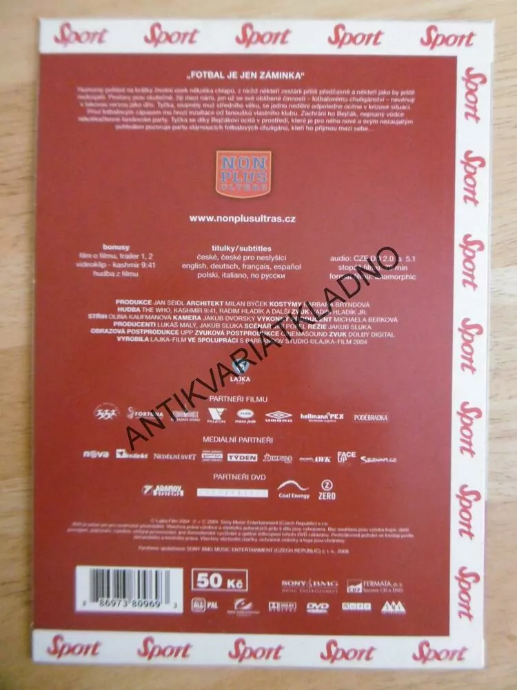NON PLUS ULTRAS, FOTBAL, DVD FILM