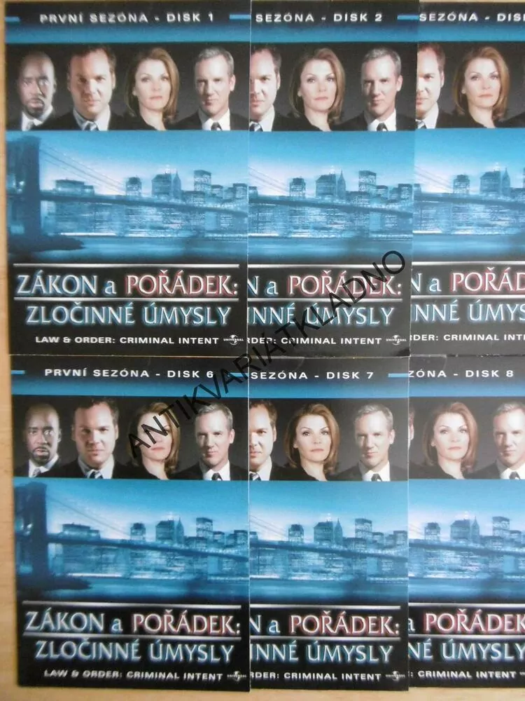 ZÁKON A POŘÁDEK: ZLOČINNÉ ÚMYSLY, 1-11 KS DVD FILM SERIÁL
