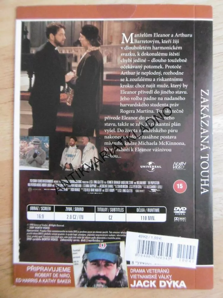 ZAKÁZANÁ TOUHA, DVD FILM