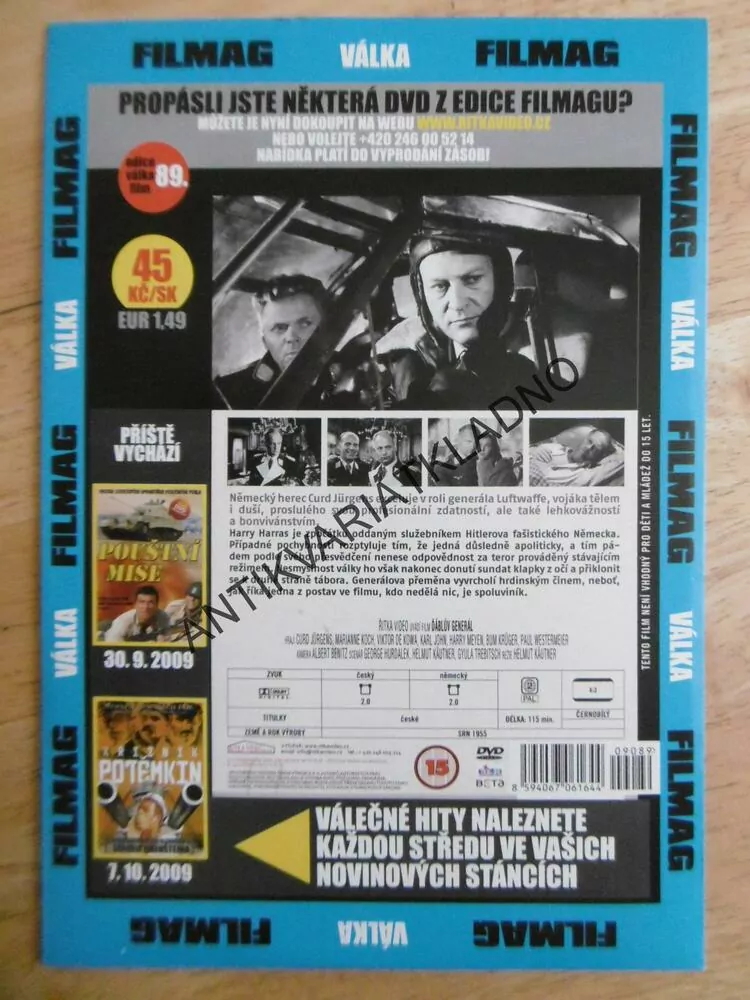 ĎÁBLŮV GENERÁL, DVD FILM
