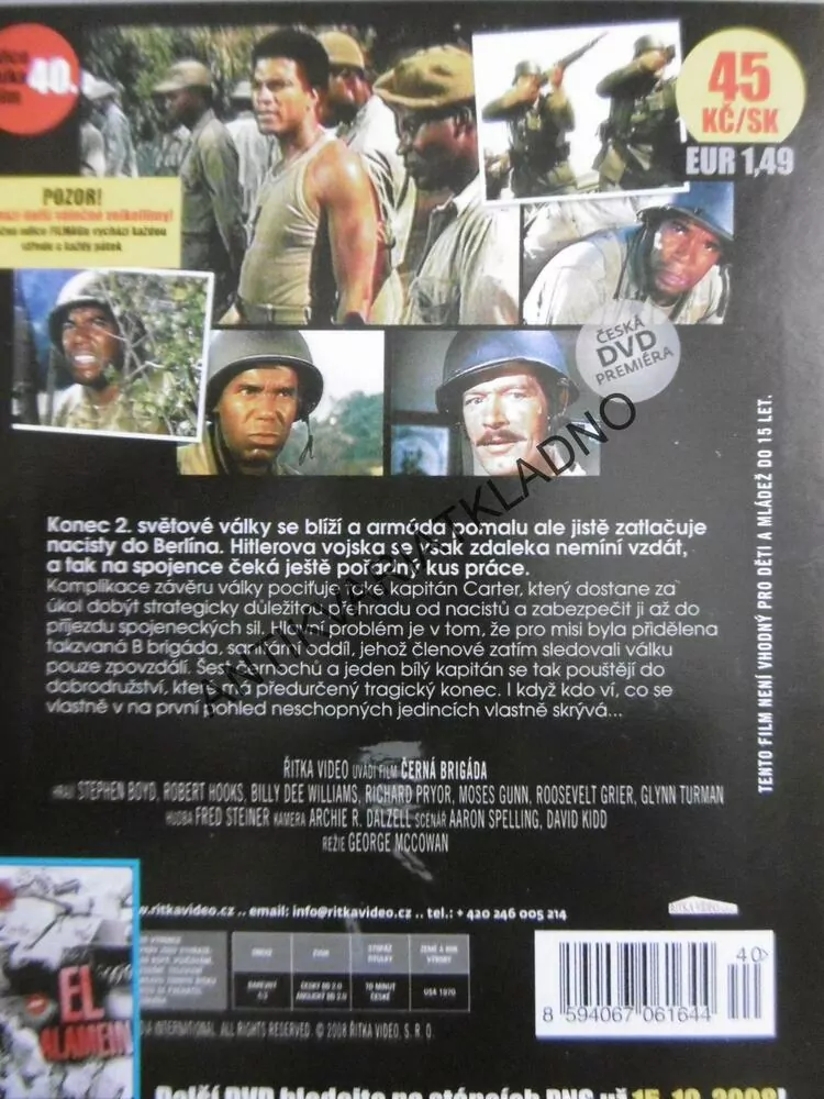 ČERNÁ BRIGÁDA, DVD FILM